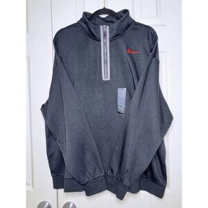 Nike Women's Oversized Fit 1/4 Zipper Red Swoosh NWT Size 1X